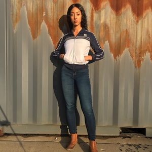 Notre Dame Blue and White jacket Sz small